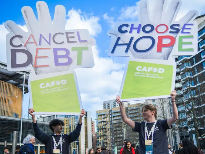How is the debt campaign going at the mid-point of the Jubilee Year?