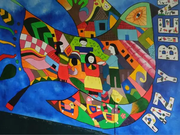 Peace mural