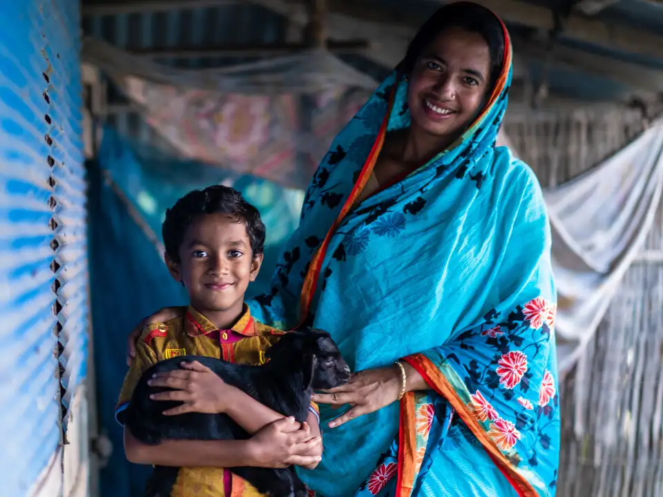 Shukla with her son Fariz