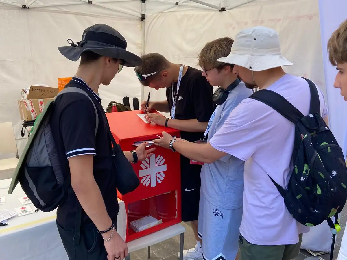 Turn Debt into Hope campaign at a booth