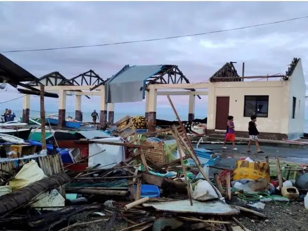 Asia - Philippines - Typhoon Rai / Odette - Destruction in Maasin, the capital of the province of Southern Leyte