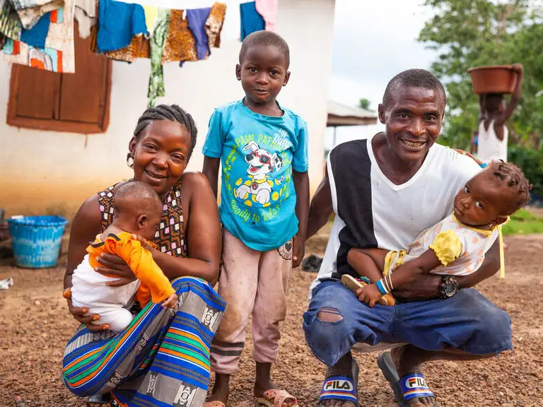 Africa - Sierra Leone - Jenneh and family