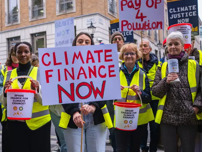 UK - Westminster - Climate finance stunt - Photo for COP29 outcomes story.jpg