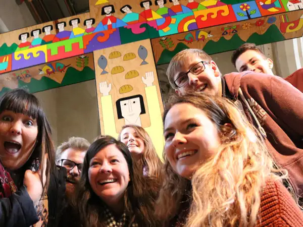 UK_Young people with Southwark Romero Cross